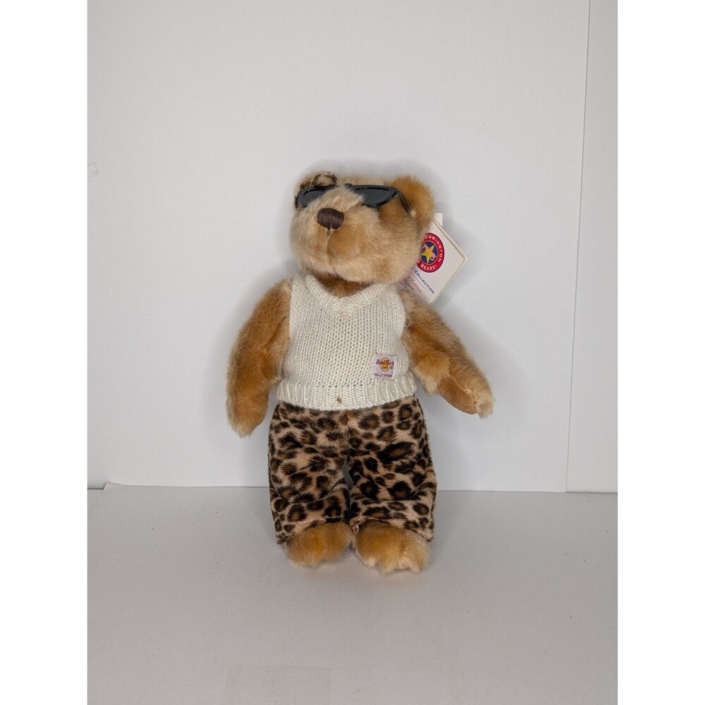 Hard Rock Cafe Hollywood Harrington Teddy Bear 9" Limited Ed. Collectible
